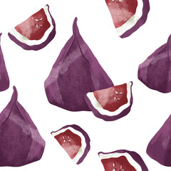 seamless pattern fig. Colorful banner. An idea for wallpaper and textiles. Linear drawing. Rustic style.