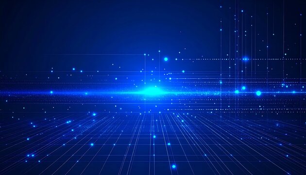 Abstract blue technology design