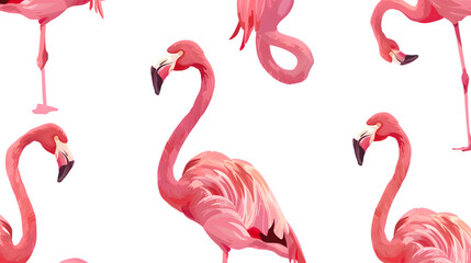 Vibrant Flamingo Pattern Illustration for Creative Design Projects