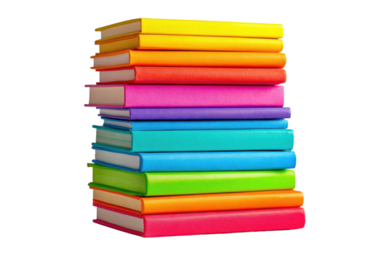 Stack of colorful books