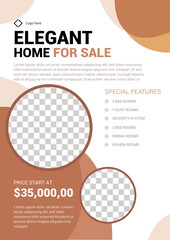 Elegant Home For Sale Flyer &ndash; Modern Real Estate Property Promotion Template