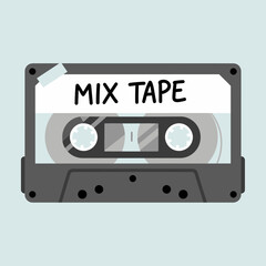 Fototapeta premium Vintage cassette tape labeled 