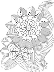PrintFlowers Coloring Pages For Adules