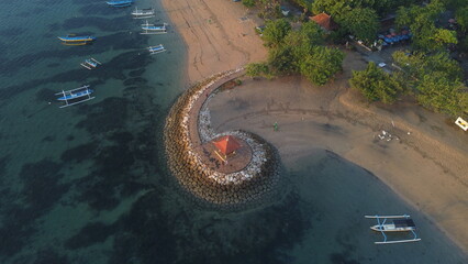 aerial karang sanur beach, bali indonesia © ARCHANI