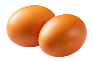 Two orange eggs close together