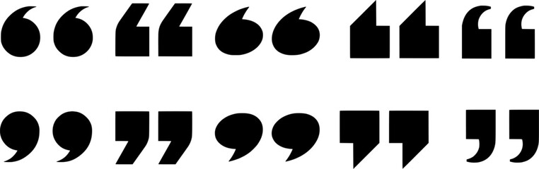 Quotation Marks Icon Set