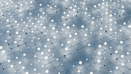 Glowing connections network