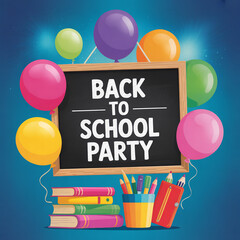 Back to school party celebration education