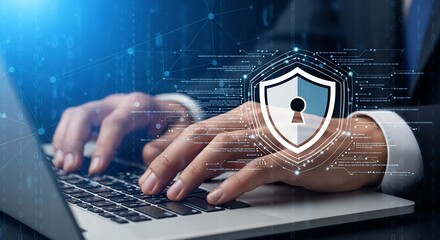 Cybersecurity Professional Protecting Data with Advanced Encryption and Secure Systems