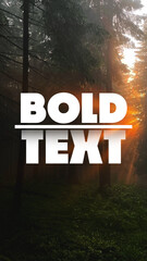 Bold Text Animation Template