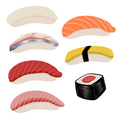 set of sushi