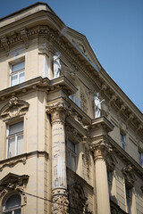 The building exhibits characteristics of late 19th-century architecture, likely the Historicism or Ringstrasse style popular in Vienna at the time