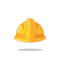 A yellow hard hat, a piece of personal protective equipment for construction workers.