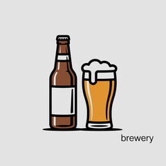 beer icon, bottle and glass vector, drink silhouette, alcohol symbol graphic, beverage illustration, bar drink icon, pub beer vector, cold drink clipart, brewery symbol, pint glass icon, beer bottle f