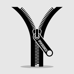 Open Zipper Black Line Icon Vector Illustration
zipper, open, icon, black, line, vector, illustration, fastener, clothing, zip, pull, teeth, slider, fashion, garment, accessory, outline, drawing, grap