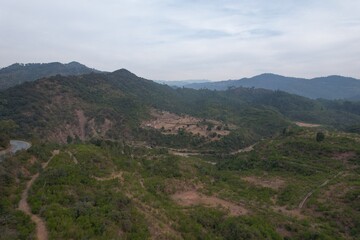 View from the top of the mountains.