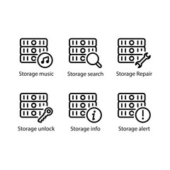 Music, search, Repair, unlock, info, alert, icon