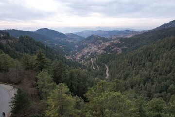 View from the top of the mountains.