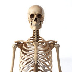 human skeleton isolated on white background