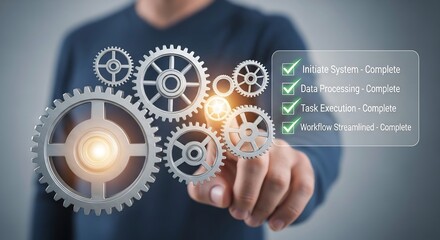 Interactive Gears Management System Demonstration, Business Workflow, Digital Environment, User Interface, Technology Overview
