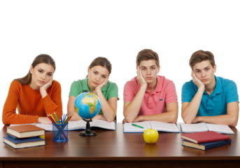 Boredom in Education Capture students looking uninterested in learning