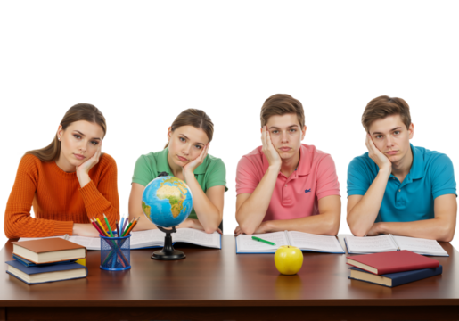 Boredom in Education Capture students looking uninterested in learning