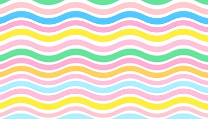 Colorful pastel wavy pattern