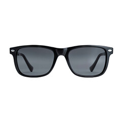 Fototapeta premium Black square sunglasses, front view