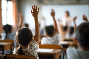 group of students in classroom