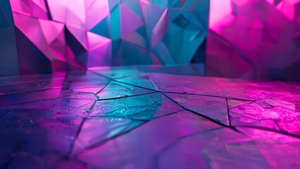 Abstract geometric polygon style background with beautiful pattern mosaic