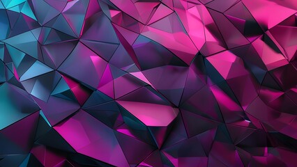 Fototapeta premium Abstract geometric polygon style background with beautiful pattern mosaic