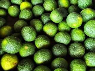 fresh green limes