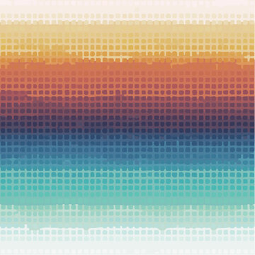 modern seamless pixelated gradient fabric pattern in blue to cyan on light gray background