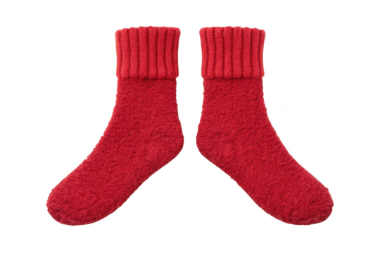 red sock isolated on white background