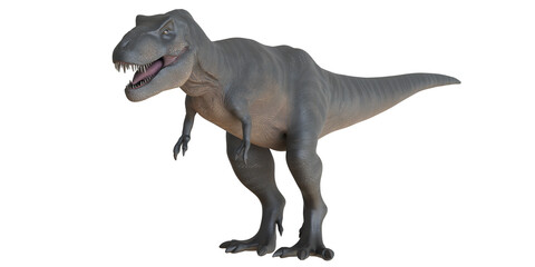 Fototapeta premium Realistic Tyrannosaurus rex on a white background