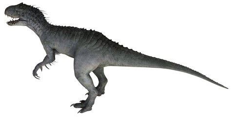 Obraz premium Realistic rendering of a fierce dinosaur
