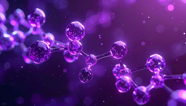 Abstract molecular structure illustration