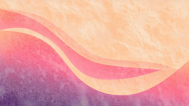 Abstract Waves in Soft Pastel Colors