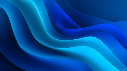 Abstract Blue Waves Background