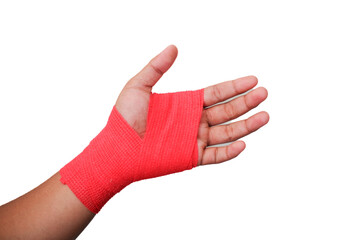 Hand wound treatment medical care professional healthcare white background clean clinic