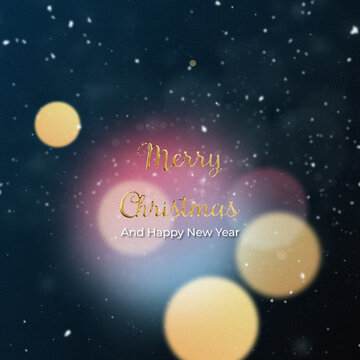 Elegant Christmas Lights Animated Title &ndash; Square Festive Design