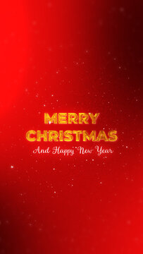 Elegant Minimal Christmas Animated Title &ndash; Vertical Format