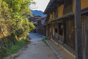 中山道 妻籠宿の風景