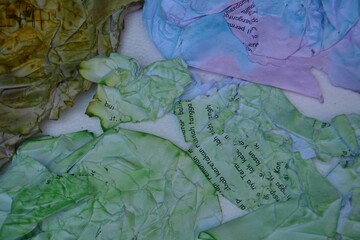 Rough texture colorful paper abstract design creative background artistic details