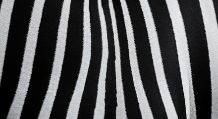 Zebra Stripe Abstraction: The image captivates with a close-up perspective of stark black and white stripes that evoke the unique pattern of a Zebra's coat, offering a striking visual texture.