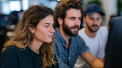 Fototapeta premium Effective Collaboration in Brand Design for Career Growth