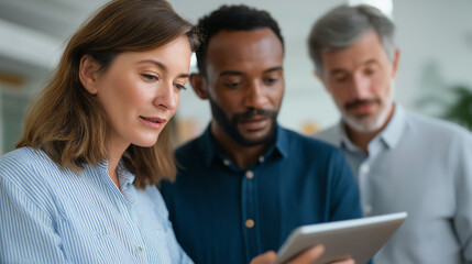 Obraz premium Creative Collaborative Planning Session in Diverse Business Team