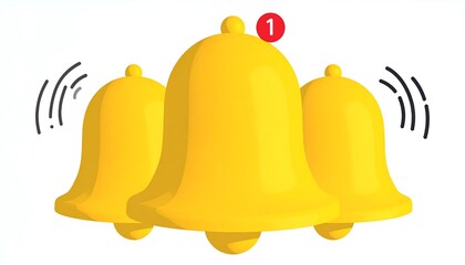 Yellow notification bells