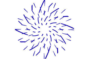 Obraz premium Abstract Swirling Blue Energy Burst Design Element