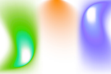 Abstract Vibrant Green Orange Blue Swirl Background Design